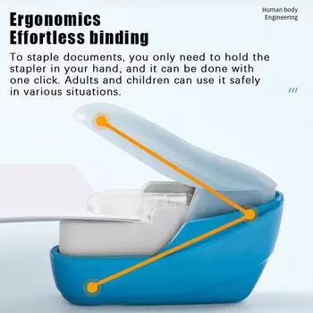 Мини-степлер без гвоздей, простой и легкий, сшивающий степлер, степлер без степлера, офисные принадлежности для переплета, школьные принадлежности as the picture