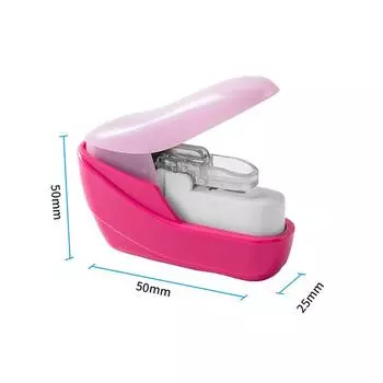 Мини-степлер без гвоздей, простой и удобный степлер для сшивания книг, степлер без гвоздей чёрный