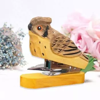 Мини-степлер в виде животных, прочный ручной степлер для офиса, уникальный декоративный степлер для детей и взрослых, школьные принадлежности Flamingo