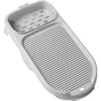 Мини-стиральная доска 2 в 1 Портативная нескользящая пластиковая доска для стирки с держателем для мыла для дома Dormi