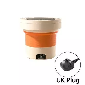 Мини Стиральная Электрическая Машина Легкий Пластиковый Корпус Подходит для Мелких Вещей Orange UK