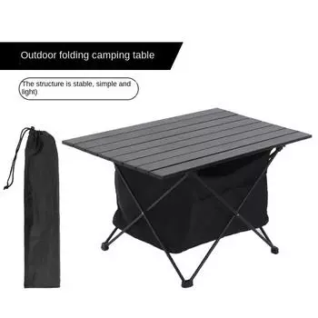 Мини-стол для отдыха на открытом воздухе, алюминиевый, легкий, складной, простой, портативный, для кемпинга, аксессуары для снаряжения