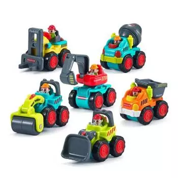 Мини-строительная машина, игрушка, инерционный привод, откатные подвижные соединения, забавные, реалистичные, карманный инженерный грузовик для малышей, подарок на день рождения для мальчиков A