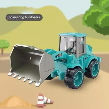 Мини-строительные машины игрушечные машины развлечения миниатюрная модель без заусенцев подарок на день рождения циан