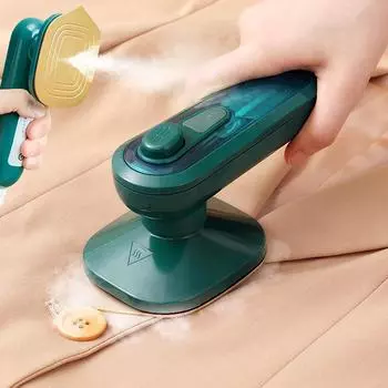 Мини-струйный утюг с электро- и водяным приводом, мини-дорожный утюг, портативный складной и вращающийся утюг для глажки одежды us зелёный