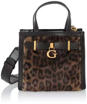 Мини-сумка BERGEN 2 ОТДЕЛЕНИЯ MINI TOTE LEO [Guess] Женская