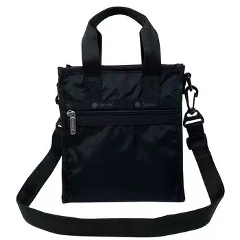 Мини-сумка через плечо через плечо 2WAY MINI TOTE 3714 [LeSportsac] Женская, Н/С (ПЕРЕРАБОТАННЫЙ ЧЕРНЫЙ) [Элемент]