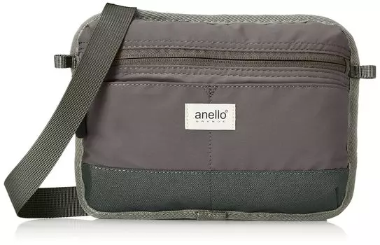 Мини-сумка через плечо Crossbody легкая водоотталкивающая зеркальная GTM0435 серая [Anello Grande]