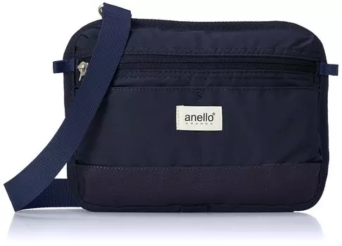 Мини-сумка через плечо Crossbody легкая водоотталкивающая зеркальная GTM0435 темно-синяя [Anello Grande]