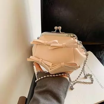 Мини-сумка через плечо для женщин, маленькая, свежая дуга, новая мода, лазер