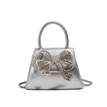 Мини-сумка через плечо с ромбовидной аркой для женщин, универсальная сумка через плечо для поездок на работу, повседневная модная сумка