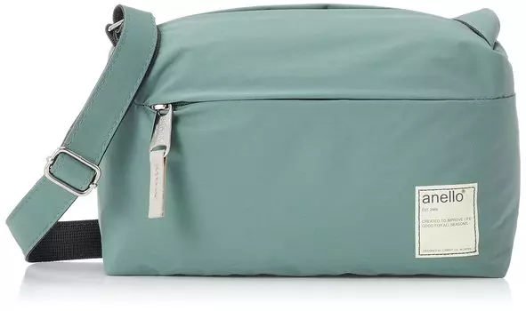 Мини-сумка через плечо с водоотталкивающей пропиткой CIRCLE ATT0701Z мятно-зеленого цвета [Anello]