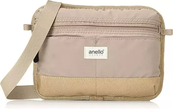 Мини-сумка через плечо с водоотталкивающим эффектом Migaru GTM0435Z светло-бежевая [Anello Grande] легкая/водонепроницаемая