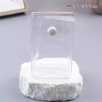 Мини-сумка для демонстрации кукол в стиле аниме, прозрачный кошелек для монет, квадратный мешочек-органайзер, кошелек для ключей, помады, наушников, сумка для хранения