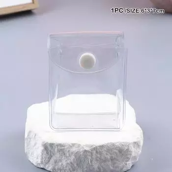 Мини-сумка для демонстрации кукол в стиле аниме, прозрачный кошелек для монет, квадратный мешочек-органайзер, кошелек для ключей, помады, наушников, сумка для хранения