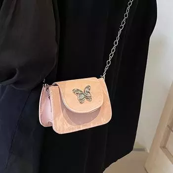 Мини-сумка для губной помады женская 2024 новая модная сумка-мессенджер женская иностранная универсальная сумка через плечо женская чёрный