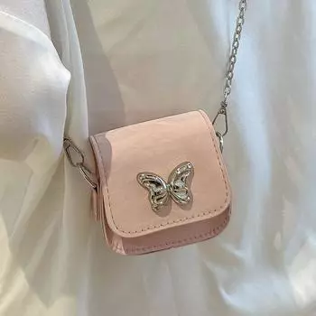 Мини-сумка для губной помады, женская летняя модная сумка-мессенджер, женская иностранная универсальная модная сумка через плечо с цепочкой серый