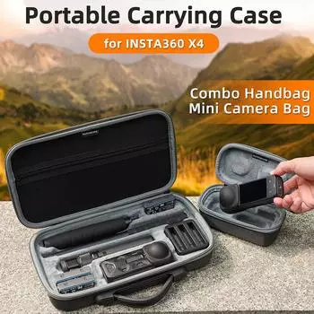 Мини-сумка для камеры Insta360 X4, портативная сумка для хранения тела, водонепроницаемый защитный чехол для Insta 360 X4, аксессуары для спортивной камеры