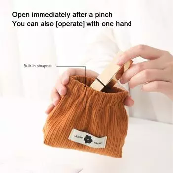 Мини-сумка для косметики из вельвета, сумка для макияжа для женщин, футляр для хранения гигиенических салфеток, портативная помада, ювелирные изделия, кошелек для монет, сумка для всяких мелочей светло-синий