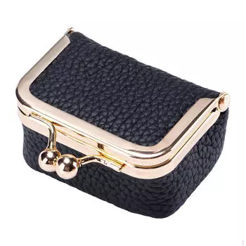 Мини-сумка для ювелирных изделий Подарки для сережек, ожерелий, ключей чёрный