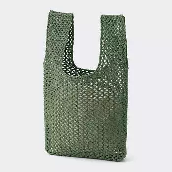 Мини-сумка GU by Uniqlo из сетчатой ткани