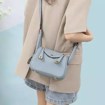 Мини-сумка Lindy из натуральной кожи - модная сумка через плечо из коровьей кожи Togo