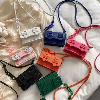 Мини-сумка-мессенджер для женщин и девушек, кошелек на цепочке, брендовые дизайнерские сумки из искусственной кожи, женские сумки через плечо в стиле ретро с пряжкой на ремне