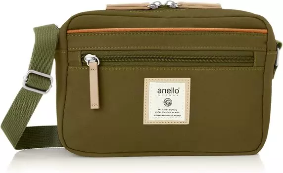 Мини-сумка на плечо с несколькими отделениями CINNAMON GTM0333Z Olive [Anello Grande]