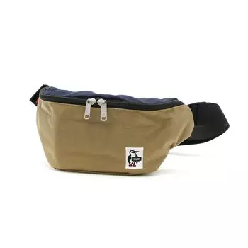 Мини-сумка на пояс из нейлона, цвет темно-синий x бежевый [Chums], мужская CH60-3624
