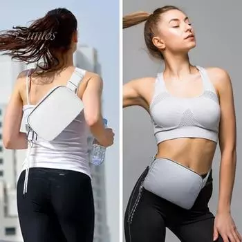 Мини-сумка на пояс с регулируемым ремешком, водонепроницаемая сумка через плечо для женщин и мужчин, спортивная поясная сумка для тренировок, путешествий, бега, походов, велоспорта зелёный