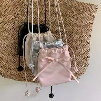 Мини-сумка Niche Design Bow, женская новая летняя модная сумка через плечо на одно плечо, сумка для мобильного телефона