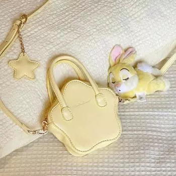 Мини-сумка со звездой Niche design, женская, 2024, новый сезон, универсальная, симпатичная, сумка-мессенджер через плечо, высокая цена, маленькая сумка жёлтый