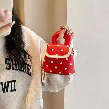 Мини-сумка Wave Point, сумка-ведро, новая модная популярная сумка, женская сумка, материал PU, ощущение превосходное, милый дизайн