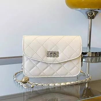 Мини-сумка женская летняя 2025 года, новая модная сумка с цепочкой из бриллиантов, универсальная сумка-мессенджер высокого класса