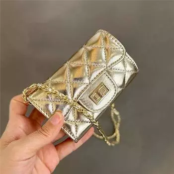 Мини-сумка, женская, новая, универсальная, сумка для смены помады, высококачественная сумка-мессенджер на цепочке через плечо Mini