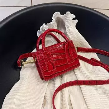 Мини-сумки через плечо для женщин из искусственной кожи с узором «камень» Маленькие сумки через плечо Дорожные сумки