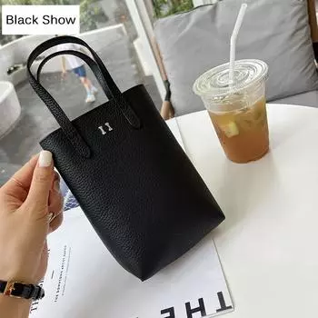 Мини-сумки из натуральной кожи для женщин, фирменный дизайн, маленькая сумочка, первый слой из телячьей кожи, сумка через плечо, женская сумочка, сумка-ведро чёрный