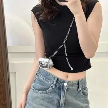 Мини-сумки-мессенджеры для женщин, кошелек на цепочке для девочек, сумка из искусственной кожи, женские сумки через плечо, дизайнерская сумка на плечо с цепочкой для прогулок