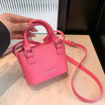 Мини-сумки в стиле ретро с буквами для женщин, летние новые милые женские сумки через плечо, простые универсальные дорожные сумки через плечо Mini(Max Length<20cm)