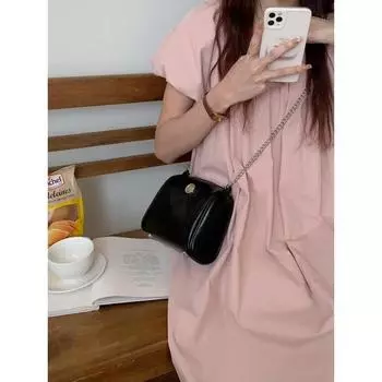 Мини-сумки женские из искусственной кожи через плечо, модные однотонные сумки на цепочке через плечо, повседневные маленькие квадратные сумки, простые женские сумки