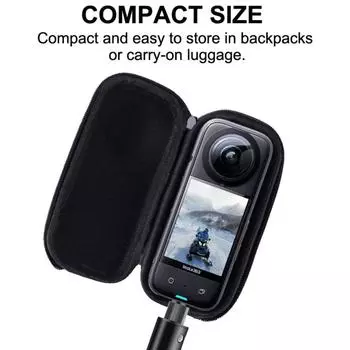 Мини-сумочка для хранения, защитный чехол для камеры из искусственной кожи, портативная защитная пленка для экрана для Insta360 X3