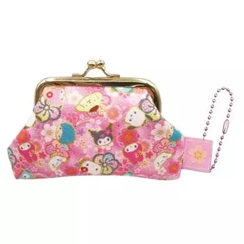 Мини-сумочка Hatayama Shoji с застежкой Karaful с японским узором My Melody H8.5 x W11 см 33202440