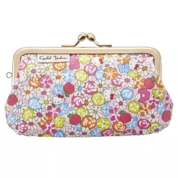 Мини-сумочка Hello Kitty с застежкой Sanrio Character Liberty Print Floral Pouch Mini Small Makeup Bag Косметичка Cute Made in Japan Picking [Shaler