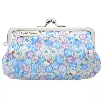 Мини-сумочка Hello Kitty с застежкой Sanrio Character Liberty Print Floral Pouch Mini Small Makeup Bag Косметичка Cute Made in Japan Picking [Shaler