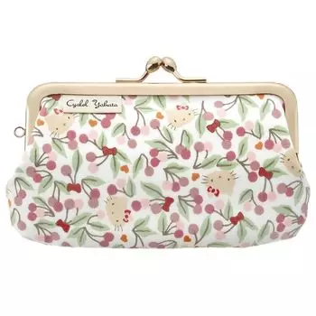 Мини-сумочка Hello Kitty с застежкой Sanrio Character Liberty Print Floral Pouch Mini Small Makeup Bag Косметичка Cute Made in Japan and Bows [Shaler