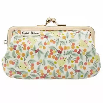 Мини-сумочка Hello Kitty с застежкой Sanrio Character Liberty Print Floral Pouch Mini Small Makeup Bag Косметичка Cute Made in Japan and Bows [Charer