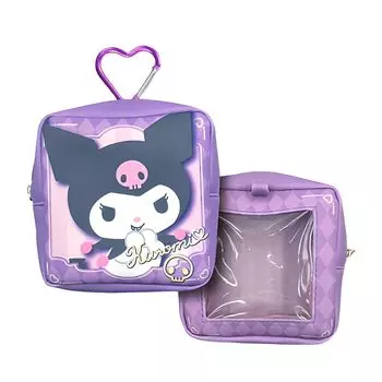 Мини-сумочка с принтом Hatayama Shoji Sanrio с прозрачным окошком Favorite Kuromi Приблизительные размеры: В11 x Ш11 x Г5 см 34202167