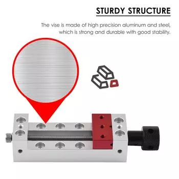Мини-сверлильный станок, тиски, ширина челюсти 2,56 дюйма, плоский зажим, настольные тиски для резьбы, гравировальный станок, скамейка
