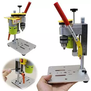 Мини-сверлильный станок Высокоточный настольный сверлильный станок с ЧПУ B10 патрон Мини-настольный сверлильный станок Металл Деревянный Нефрит DIY Инструмент для поделок
