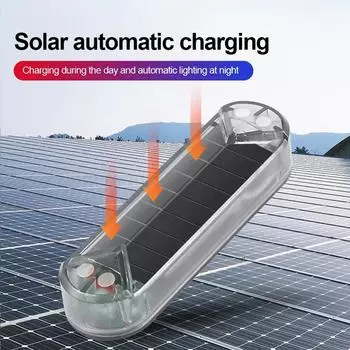 Мини светодиодный автомобильный предупреждающий свет на солнечной энергии, ночная охранная имитация сигнализации, беспроводная противоугонная предупреждающая лампа, мигающая имитация сигнализации 1pcs